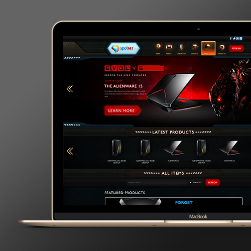 Logo design for www.spotnet.com.lb by Infinity デザイン